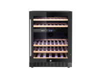 Wijnkoeler, 2 zones, 46 flessen, Arktic, Zwart, 570x595x(H)820mm