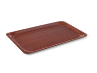 Dienblad, rechthoekig, antislip, gelamineerd, AmerBox, Mahonie, 330x430mm