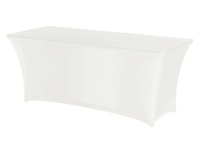 Tafelhoes rechthoekig, HENDI, 810934, Wit, 1200x760x(H)730mm