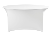 Tafelhoes rond, HENDI, 817407, Wit, ⌀1800x(H)760mm