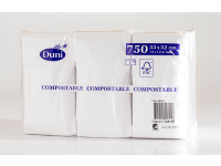 Tissue dispenserservet 33 x 32 cm Wit 1-laags 4500 St/Doos (6 x 750 St)