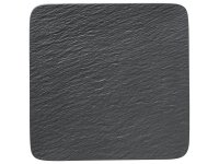 The Rock Black Shale Bord plat vierkant 32x32cm