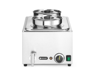 Set: Bain-marie Ranger + 2x bak 4L met deksel, HENDI, 8L, 220-240V/1000W, 604x332x(H)315mm