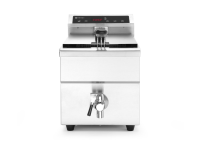 Inductie friteuse met aftapkraan - 8 l, HENDI, 8L, Lichtgrijs, 230V/3500W, 288x619x(H)408mm