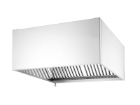 Wandgemonteerde afzuigkap - bevestigd met bouten, HENDI, Zilver, 1005x1000x(H)450mm, Rechthoekig