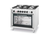 Gasfornuis - 5 pits met elektrische oven
