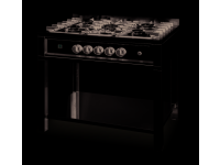 Gasfornuis - 5 pits, met open frame, HENDI, Kitchen Line, 14,3kW, 900x640x(H)910mm