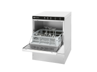 Glazen vaatwasser 40x40, elektronische bediening, HENDI, met afvoerpomp, 230V/2800W, 470x510x(H)710mm