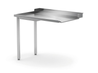Uitlooptafel voor vaatwassers, HENDI, linkerzijde, 1000x700x(H)850mm