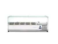 Opzetkoelvitrine GN 1/4, Arktic, 5x GN 1/4, 230V/180W, 1205x335x(H)460mm