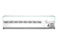 Opzetkoelvitrine GN 1/4, Arktic, 8x GN 1/4, 230V/180W, 1805x335x(H)460mm