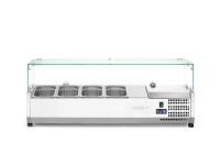 Opzetkoelvitrine GN 1/3, Arktic, 4x GN 1/3, 230V/180W, 1208x400x(H)456mm