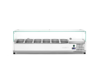 Opzetkoelvitrine GN 1/3, Arktic, 6x GN 1/3, 230V/180W, 1405x420x(H)456mm