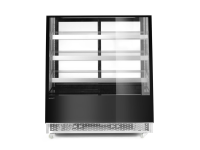 Koelvitrine met 3 schuine schappen, Arktic, 650L, Zwart, 230V/490W, 1200x833x(H)1460mm