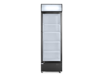 Backbar koelkast met lichtbak, enkele deur, Arktic, 254L, Zwart, 220-240V/250W, 578x605x(H)1980mm