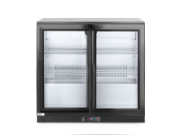 Backbar koelkast met schuifdeuren, Arktic, 158L, Zwart, 220-240V/160W, 900x520x(H)865mm
