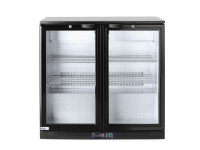 Backbar koelkast met dubbele deur, Arktic, 158L, Zwart, 220-240V/160W, 900x530x(H)870mm