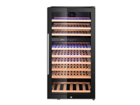 Wijnkoeler, 2 zones, 91 flessen, Arktic, 230L, Zwart, 569x595x(H)1215mm