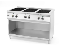 Inductiekookplaat met 6 kookzones, HENDI, 400V/25500W, 1200x700x(H)890mm