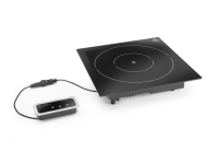 Inductie warmhoudplaat 1000W, Fine Dine, Zwart, 230V/1000W, 350x397x(H)85mm