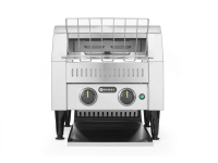 Doorloop broodrooster dubbel, HENDI, Zilver, 230V/2240W, 418x365x(H)390mm