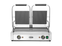 Contactgrill - dubbele versie, HENDI, boven geribd, onder glad, 230V/3600W, 570x375x(H)216mm