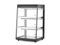 Opzet warmhoudvitrine, HENDI, Zwart, 220-240V/500W, 472x447x(H)775mm