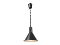 Warmtelamp verstelbaar, conisch, HENDI, Zwart, 230V/250W, ⌀275x(H)250mm