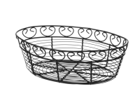 Draadmandje deco ovaal, HENDI, 255x160x(H)80mm