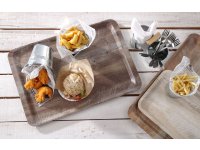 Dienblad van melamine met hout bedrukking