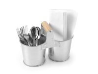 Dubbele emmer met handvat