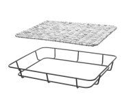 Broodmand met roestvast stalen rand