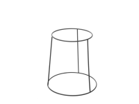 Standaard voor manden, HENDI, ⌀250x(H)265mm