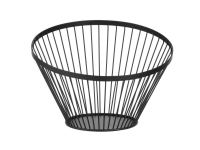 Fruitkorf schuin zwart, HENDI, ⌀300x(H)205mm