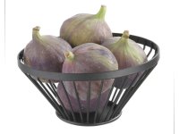 Fruitkorf schuin zwart