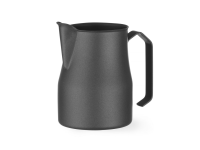 Melkkan matzwart met V-vormige schenktuit, HENDI, 0,7L, Zwart, ⌀84x(H)130mm