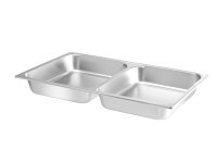 Voedselpan GN 1/1 met 2 compartimenten