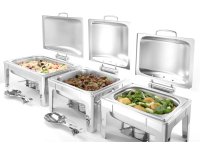 Chafing dish GN 2/3 satin finish