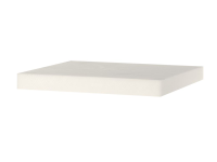 Hakblok HDPE, HENDI, Wit, 500x400x(H)50mm