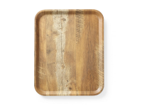 Dienblad van melamine met hout bedrukking, AmerBox, Hout, 330x430mm