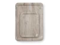Dienblad van melamine met hout bedrukking, AmerBox, Hout licht, 240x340mm