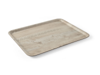 Dienblad van melamine met hout bedrukking, AmerBox, Hout licht, 370x530mm