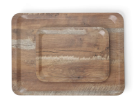 Dienblad van melamine met hout bedrukking, AmerBox, Hout, 240x340mm
