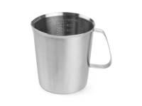 Maatbeker roestvast staal, HENDI, 1L, ⌀120x(H)130mm