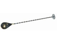 Barlepel met stamper rvs