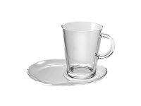 Kop 40 cl en schotel ov.13x18,5 cm thee Tribeca (set van 2)