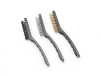 Staalborstel set smal - 3 st.