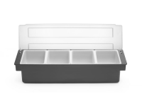 Ingrediëntenhouder – 4 containers, BarUp, 480x150x(H)100mm