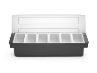 Ingrediëntenhouder – 6 containers, BarUp, 480x150x(H)100mm