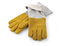 Hittebestendige leren barbecue handschoenen - 2 stuks, HENDI, 2 st., (L)460mm